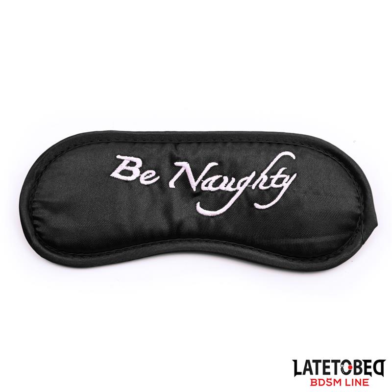 LateToBed BDSM trodelni crni set