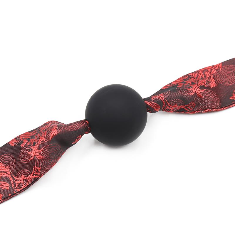 Latetobed Silicone Ball Gag Red/Black