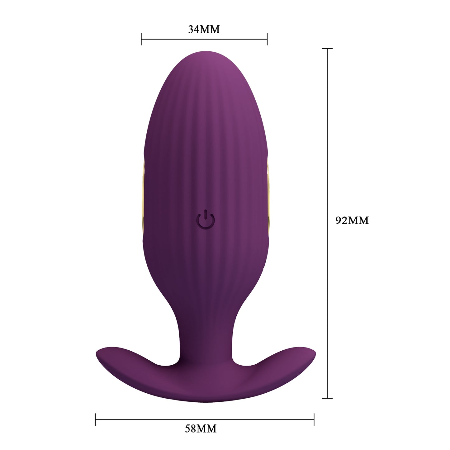 Luksuzni elektrostimulativni analni plug purple