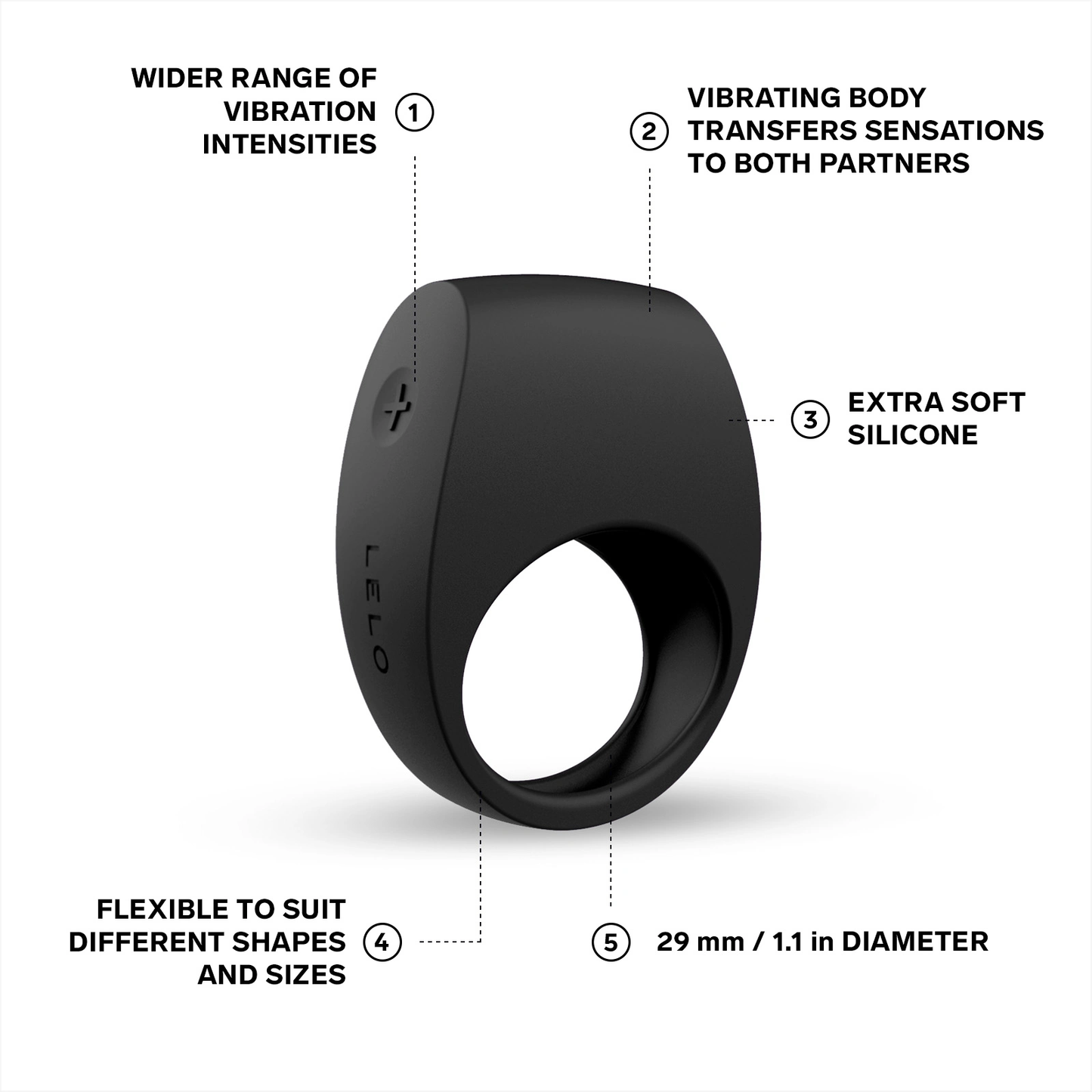 Tor 2 prsten za penis Black
