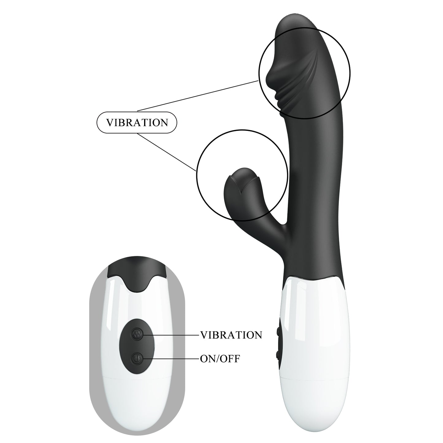 Vibrator Snappy black