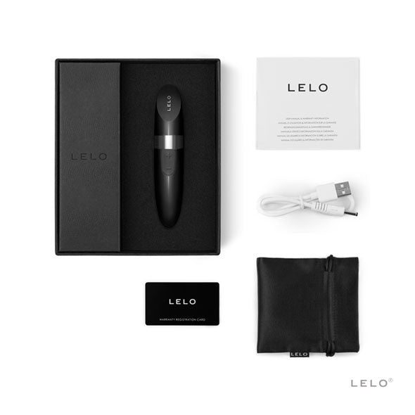 Mia 2 Black - Vibrator u obliku karmina