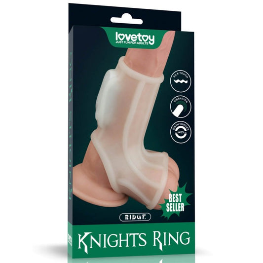 Knights Ring vibrirajući erekcioni prsten Ridge white