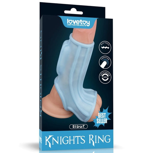 Knights Ring vibrirajući erekcioni prsten Ridge blue