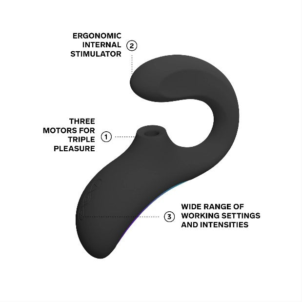Enigma Wave - trostruki stimulator Black