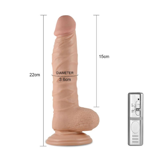 Realističan PVC dildo vibrator 22cm