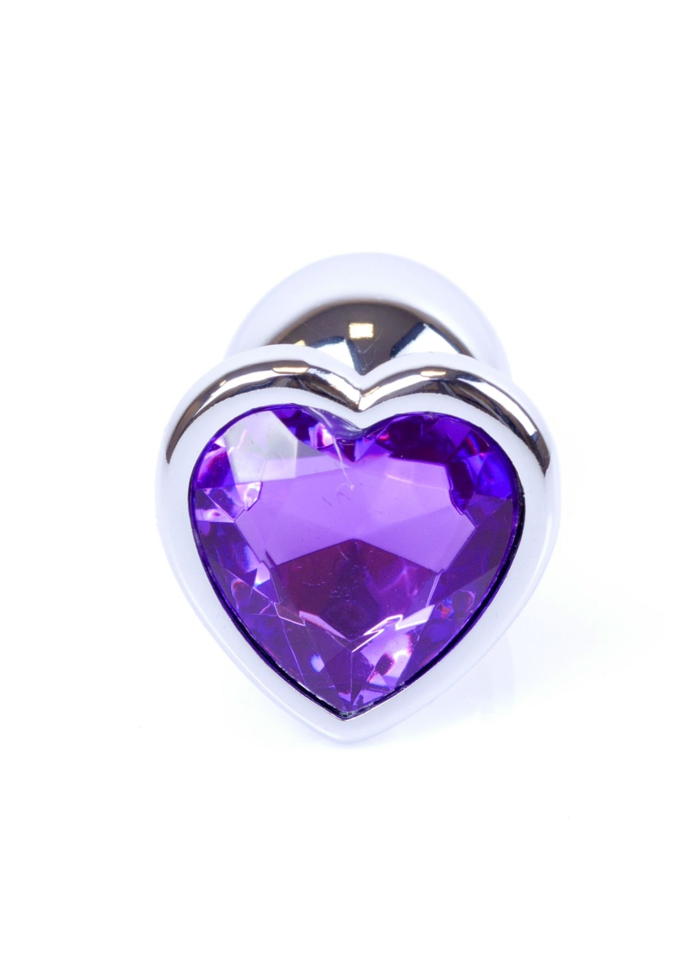 Plug Jewelry Silver Heart - Purple