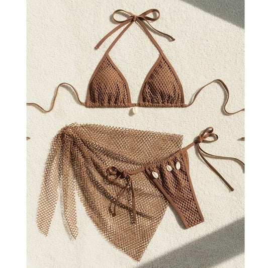 Bikini set - Trodelni Beige S