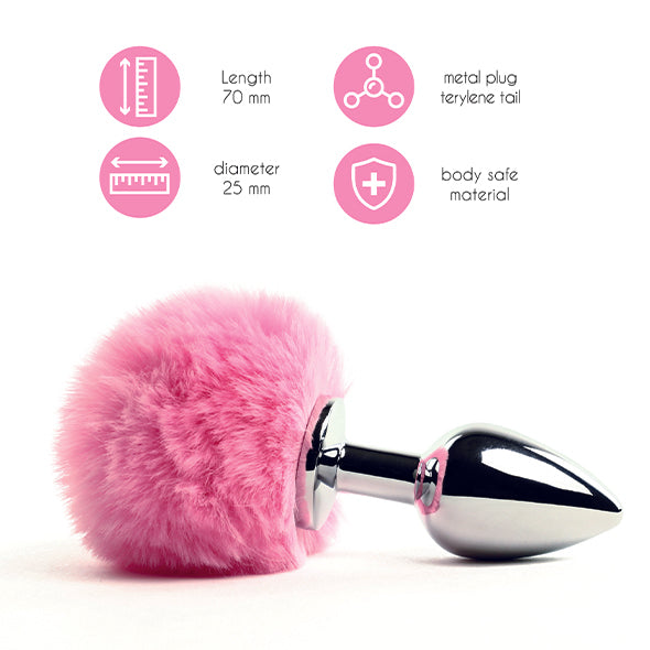 Bunny Tail Butt Plug Pink