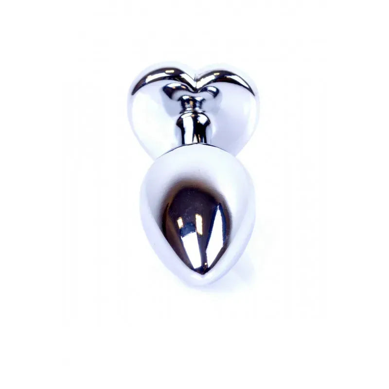 Plug Jewelry Silver Heart - Clear