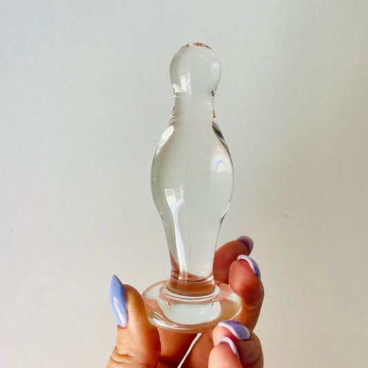 Glass Romance Anal Plug Clear