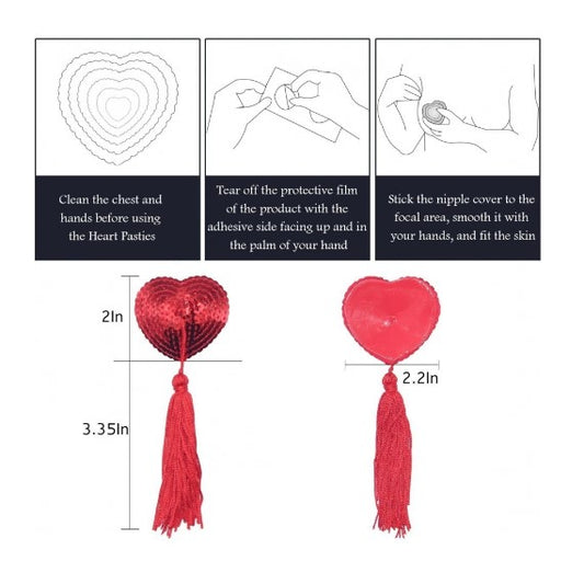 Kićanke za grudi - Black