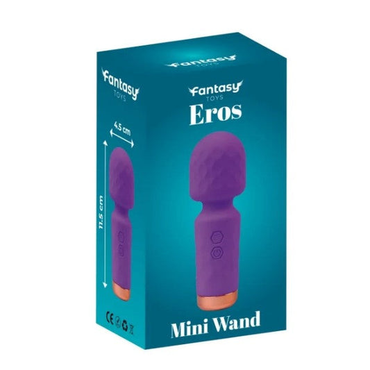 Fantasy Eros Mini Wand packaging on a white background