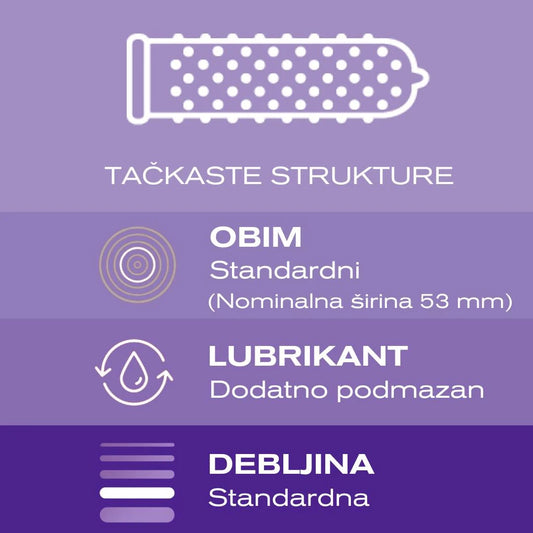 Masculan kondom TYPE 2 Dotted