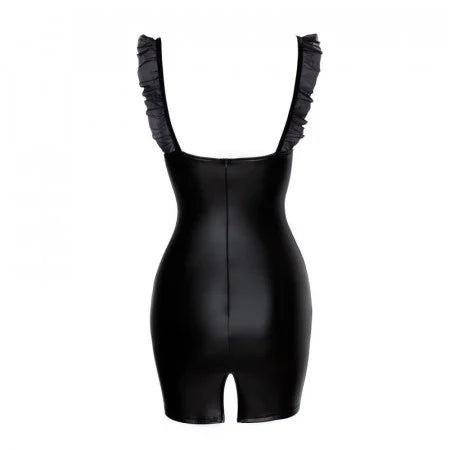 Seksi wetlook haljina - Senzualna M black