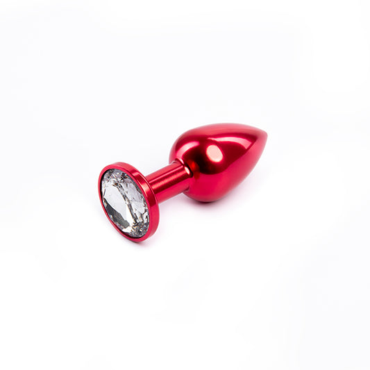 Anal butt plug metal Crveni S