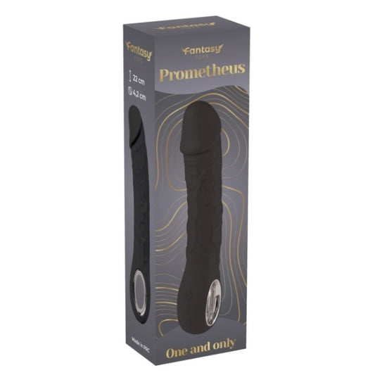 Silikonski vibrator sa grejanjem – Prometheus Black