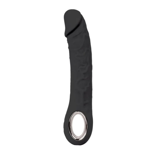 Silikonski vibrator sa grejanjem – Prometheus Black