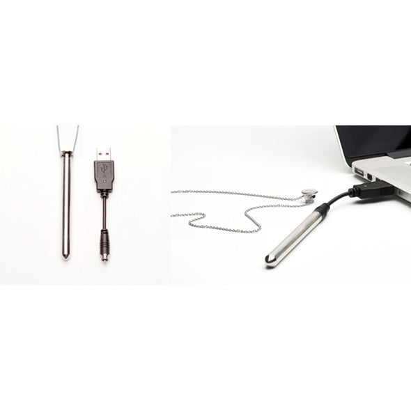 Vesper vibrator ogrlica silver - - Sensation Luxe