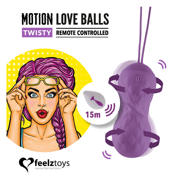 Motion Love Balls Twisty sa daljinskim upravljanjem - - Sensation Luxe