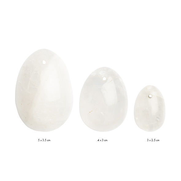 Joni jaja Set Clear Quartz (S-M-L) - - Sensation Luxe