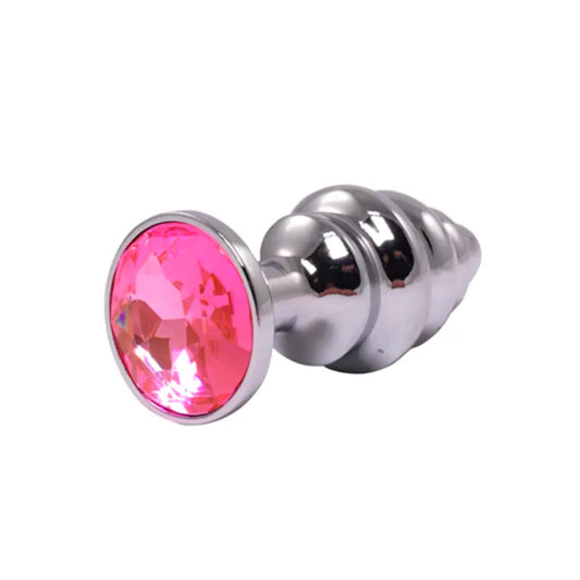 Anal butt plug rebrasti metal Silver M
