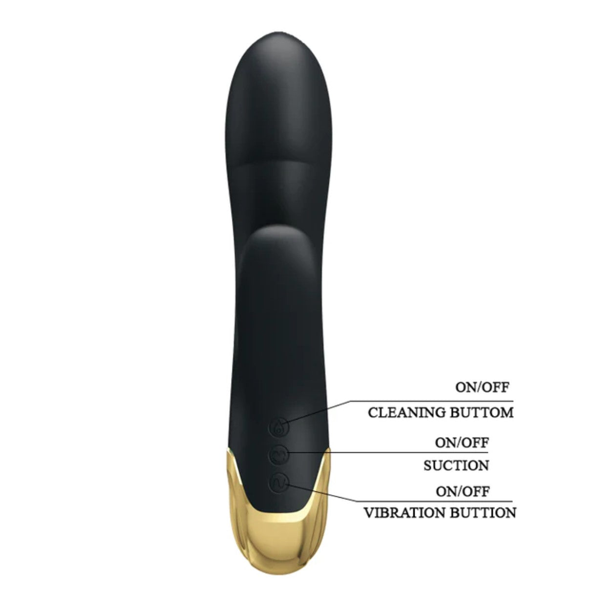 Rabbit vibrator Naughty Play 18K -   - Sensation Luxe
