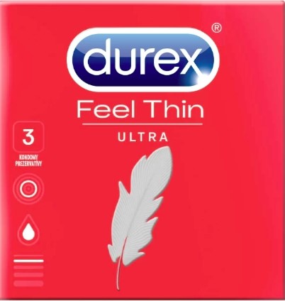 Durex Feel Thin Ultra 3 kom. - - Sensation Luxe
