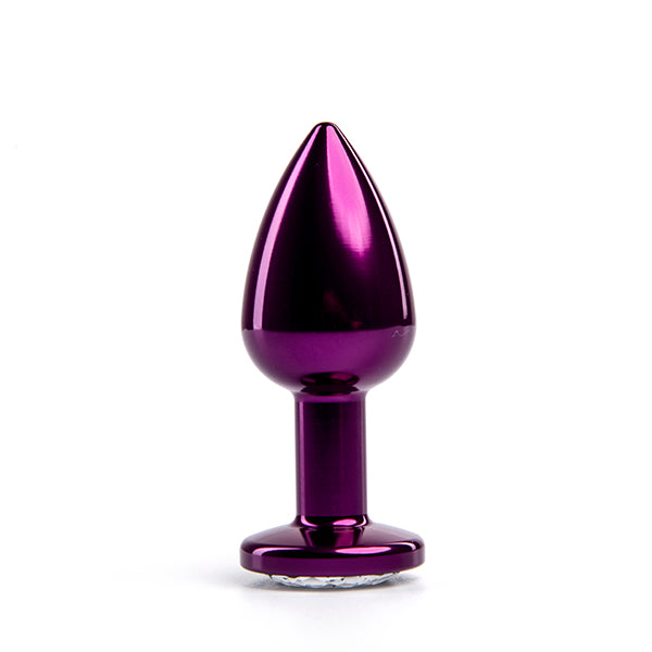 Anal butt plug metal Ljubičasti S