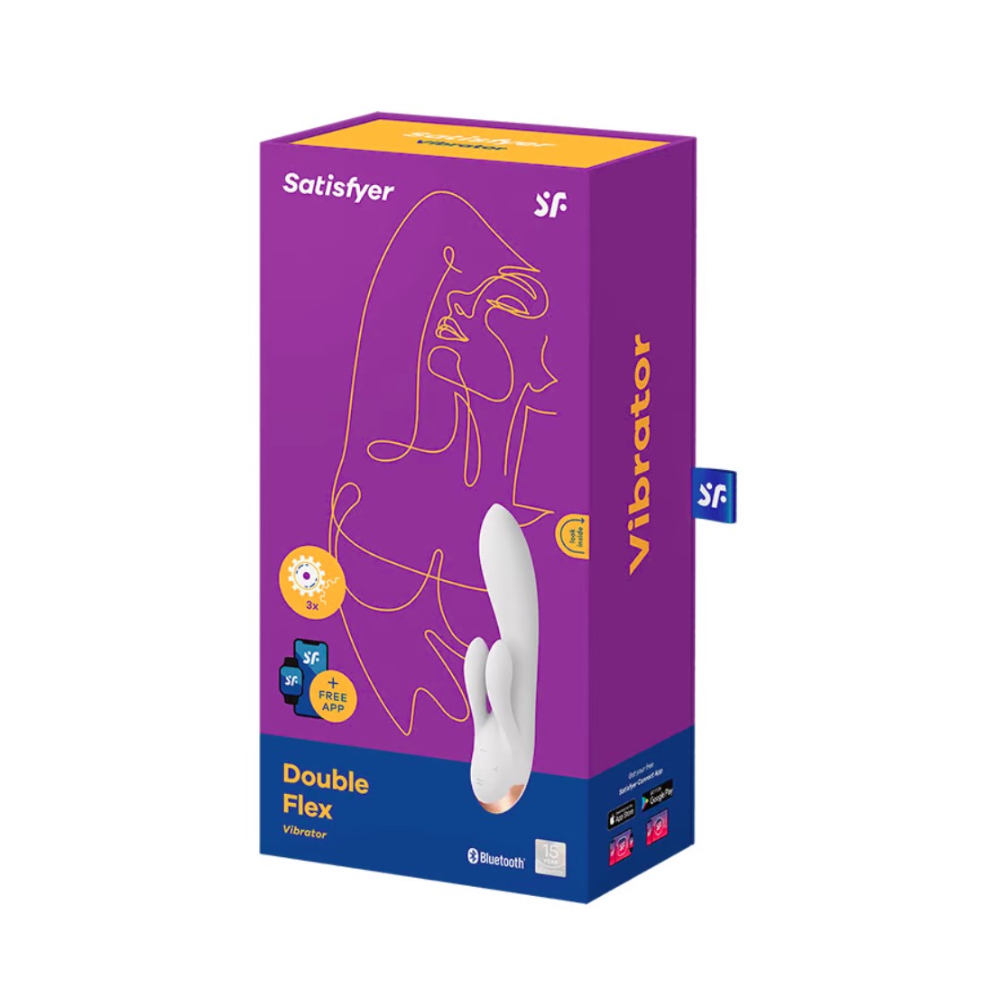 Fleksibilni rabbit vibrator Double Flex