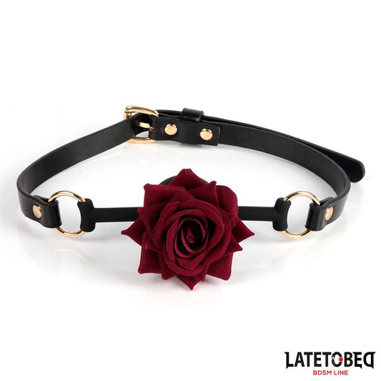 Latetobed Gold Metal Rose Gag Ball
