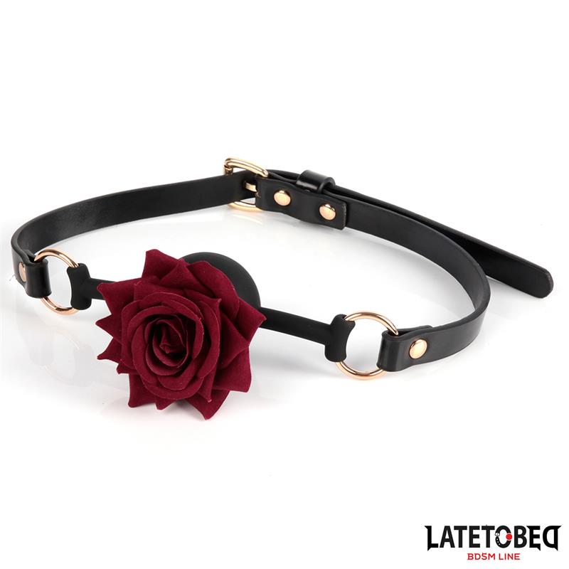 Latetobed Gold Metal Rose Gag Ball