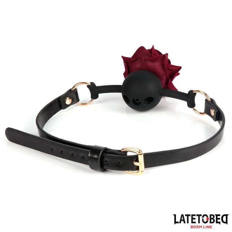 Latetobed Gold Metal Rose Gag Ball