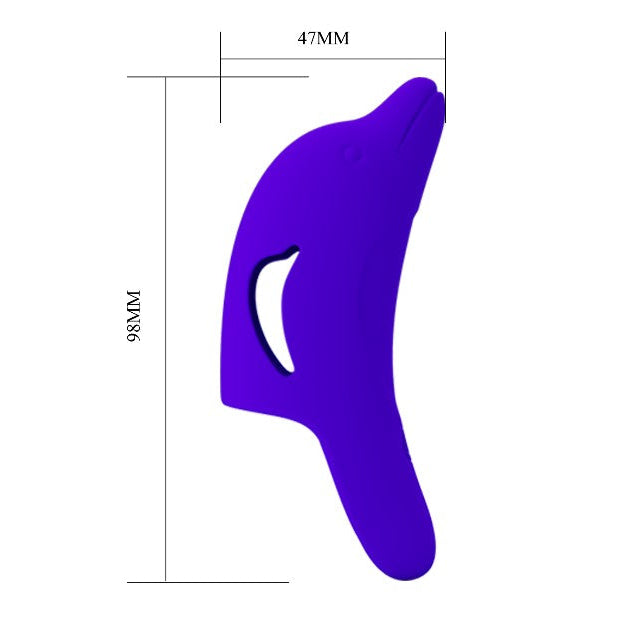 Delfin - Silikonski vibrator za prst