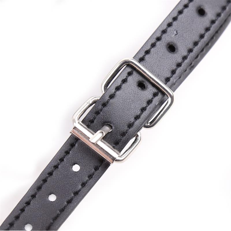 Latetobed Gag Ball Mouth Shaped Black