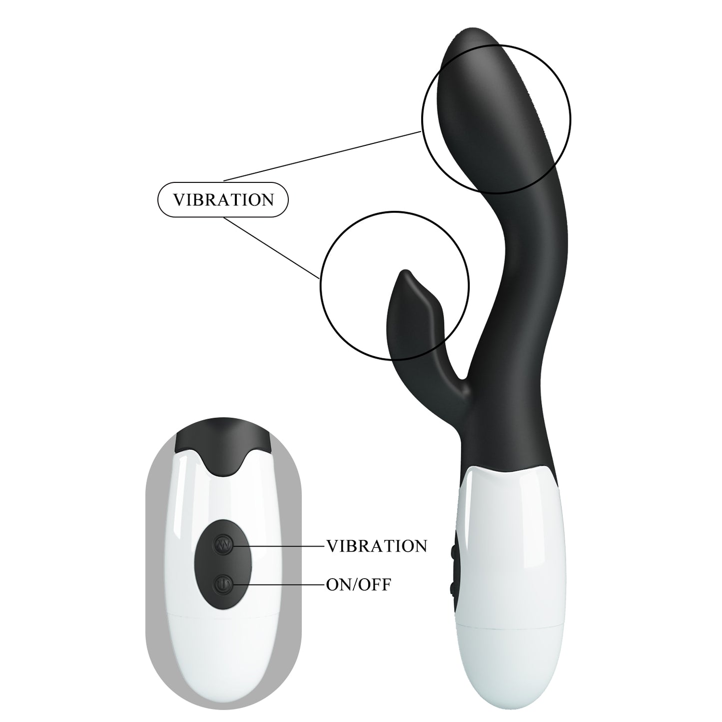 Vibrator Brighty black
