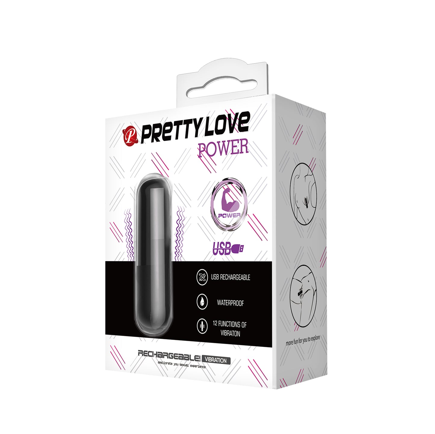 Power bullet vibrator black
