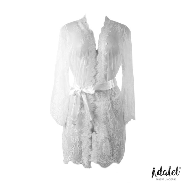 Lucy peignoir i tange white
