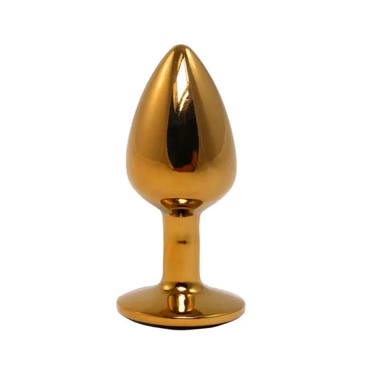 Anal butt plug metal Gold S
