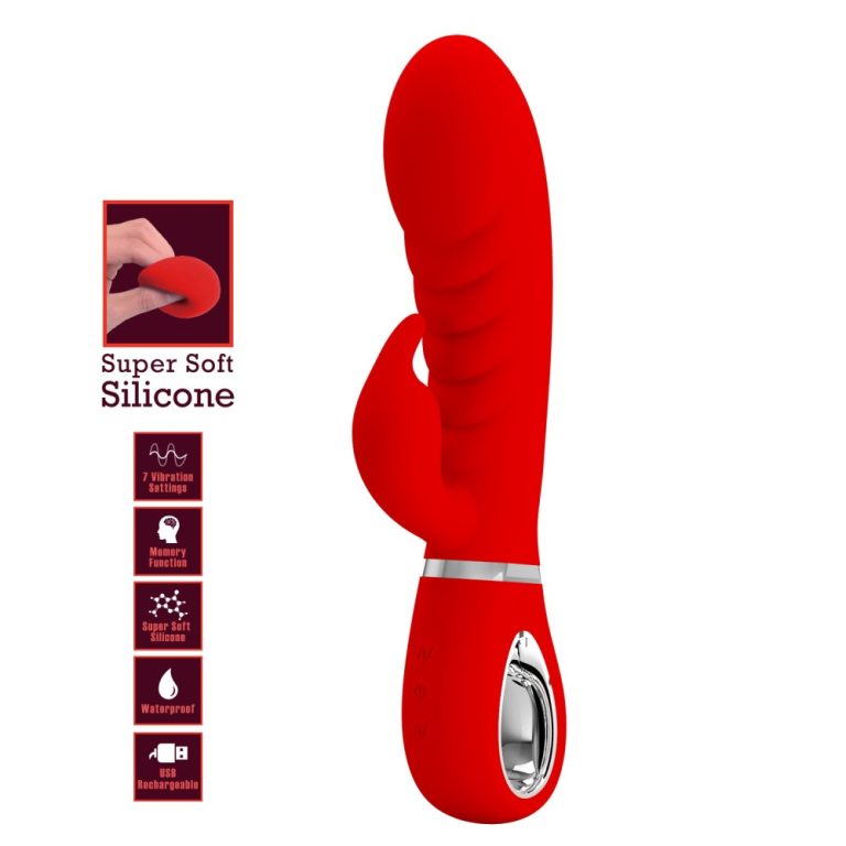 Super soft rabbit vibrator Prescott red