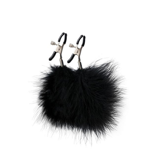 Štipaljke za bradavice sa crnom peruškom – Nipple Clamps