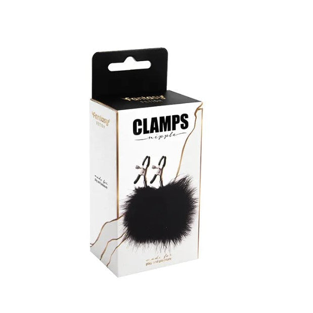 Štipaljke za bradavice sa crnom peruškom – Nipple Clamps