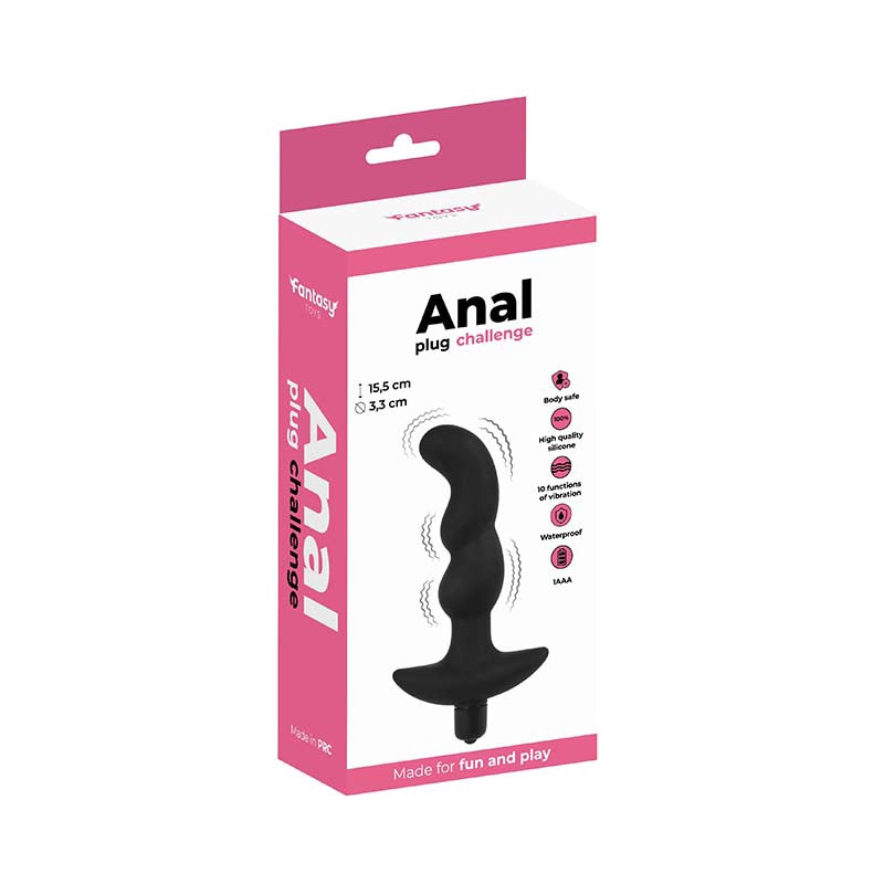 Zakrivljeni analni vibrator 15,5 cm