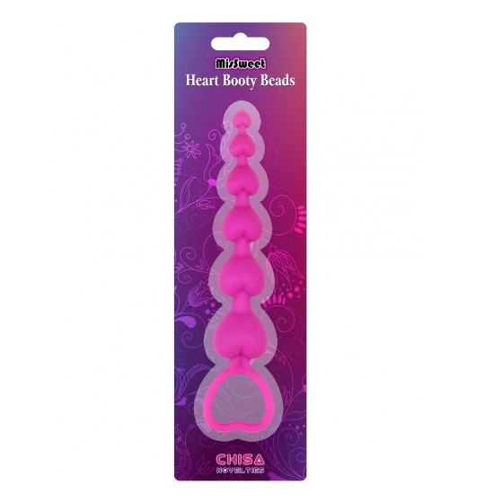 Anal beads Heart pink