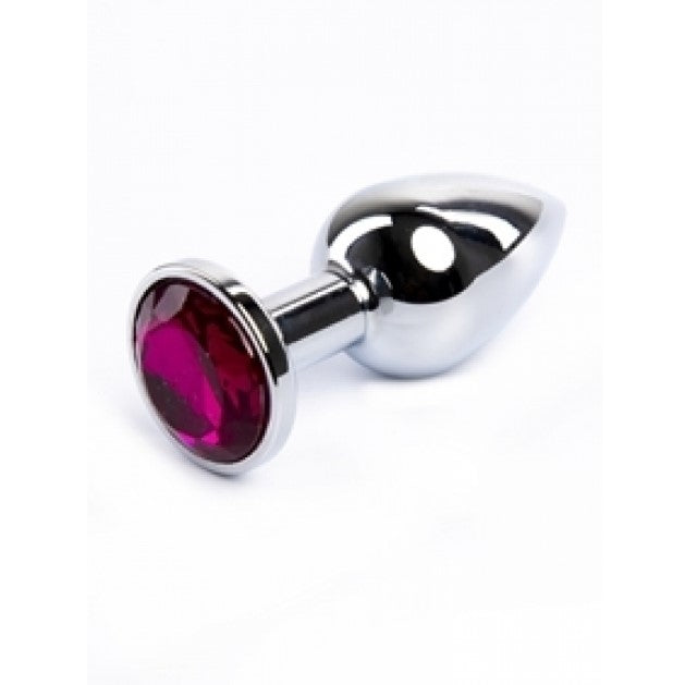 Anal butt plug metal silver M