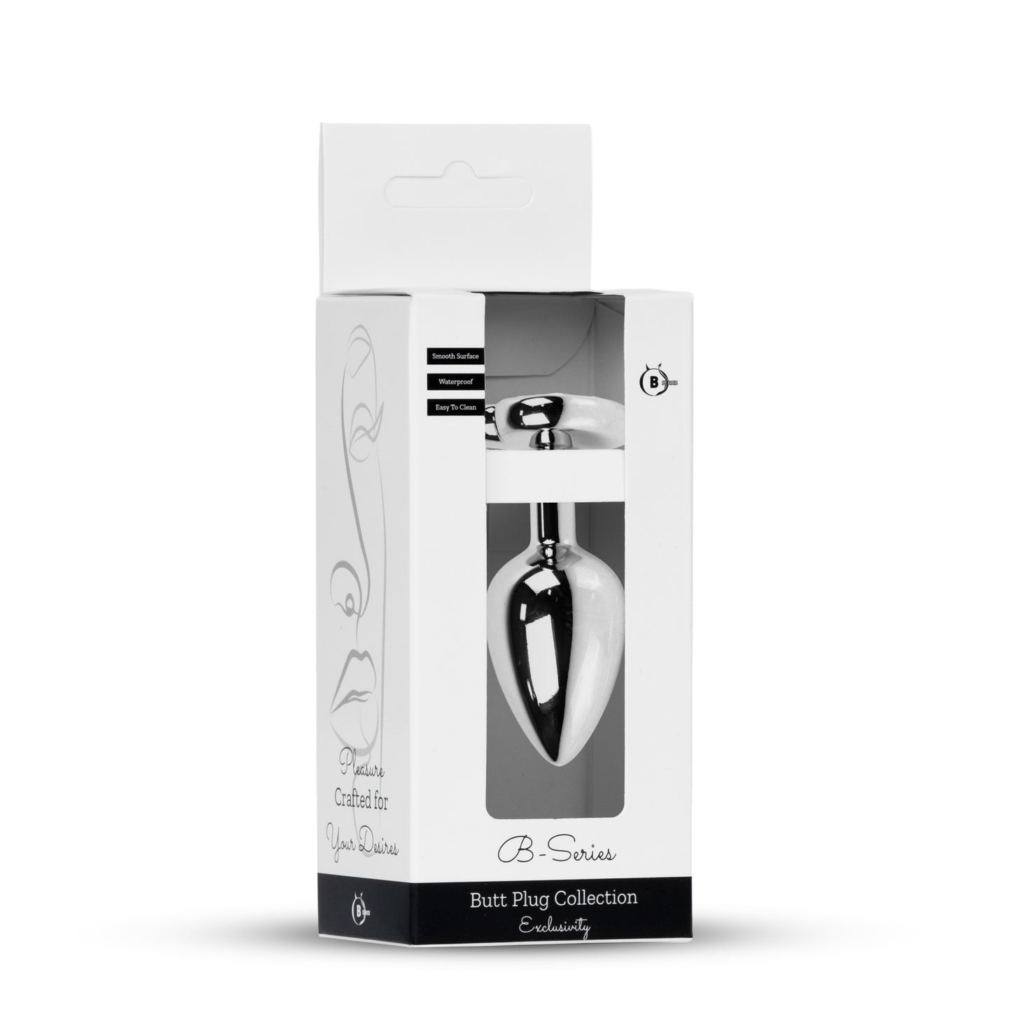 Plug Jewelry Silver Heart - Purple