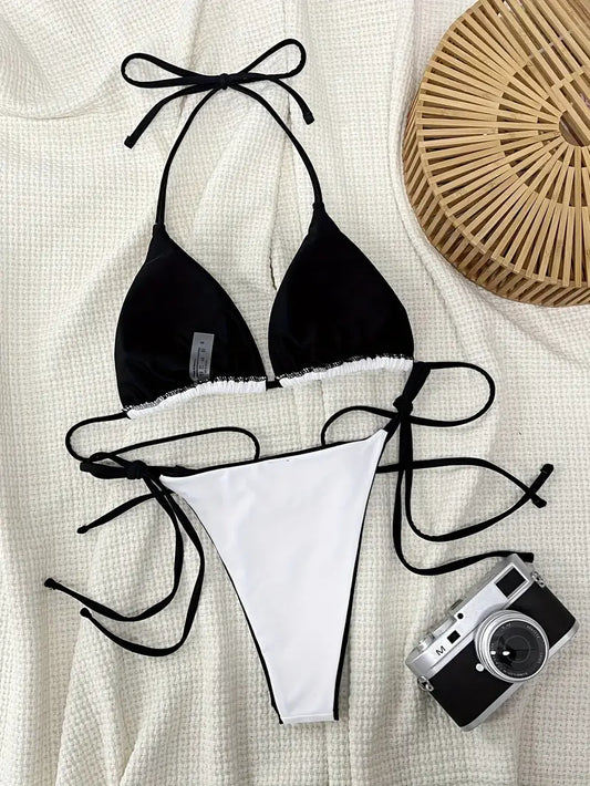 Bikini black white M