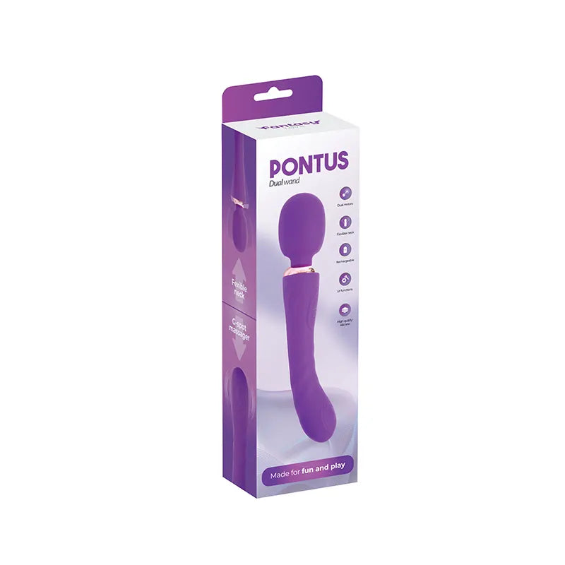 Dupli Vibrator Pontus Purple – Dvostruka stimulacija za nezaboravne orgazme