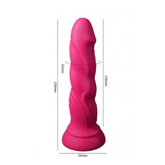 Dildo Dick rozi silikonski