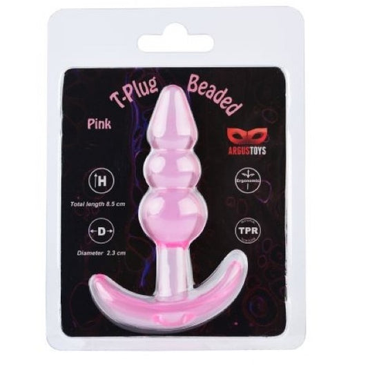 T plug beaded pink